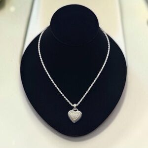 💎 Judith Ripka 925 Silver & 18K Gold Diamond Heart Enhancer Necklace | JR TWO 💎